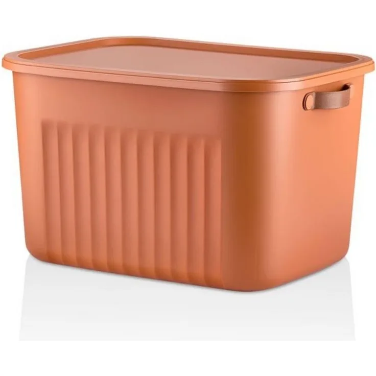 Luxury Bites Aufbewahrungsbox mit Deckel, 20L-15L -10L BPA-freie Kunststoff, nestbar und stapelbar (6 Farben, 9 Farbkombiationen, 3er Set)