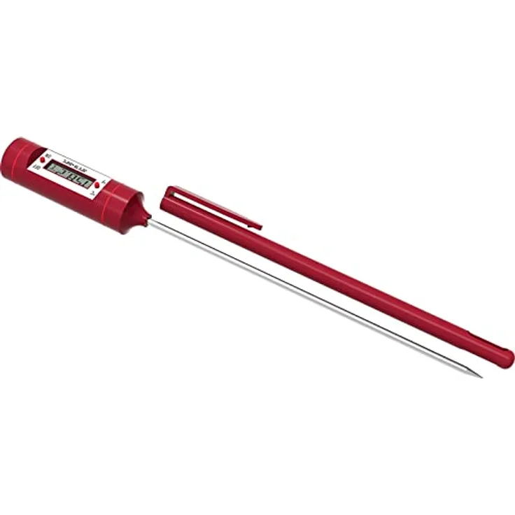 Browin 185110 Elektronisches Lebensmittelthermometer, von -20 °C bis +250 °C, für Fleisch, Gerichten, Kuchen sowie Flüssigkeiten, sowohl beim Kochen und Backen als auch beim Grillen prüfen können
