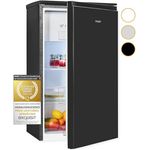 Exquisit Kühlschrank KS117-3-010E schwarz | 82 L Volumen | Kühlschrank mit Gefrierfach freistehend | Gemüsefach | Freistehender Kühlschrank mit Gefrierfach