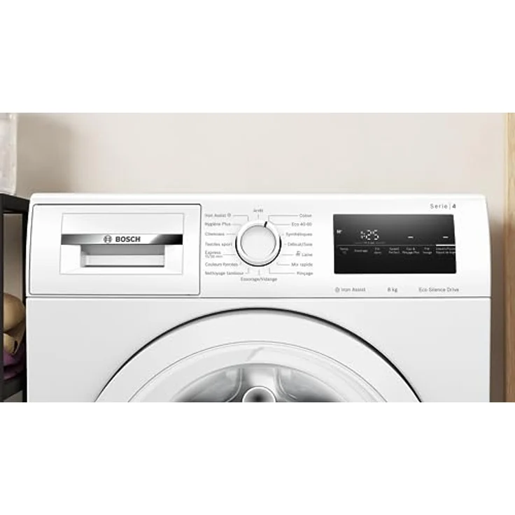 Bosch WAN24228FR Serie 4 Waschmaschine 8 kg 1200 U/min Weiß, leise mit Eco Silence Drive Motor – Bild 3