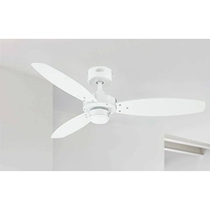 Westinghouse Lighting Jet II Deckenventilator, 105 cm Durchmesser, Wendeflügel mit Zugschalter, weiß | hellem Ahorn 7826140 – Bild 5
