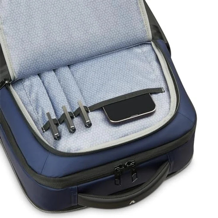 Roncato Metropolitan Business-Rucksack, 38 cm mit Laptopfach, blau, 100% Polyester, 28 cm x 13 cm x 38 cm – Bild 8