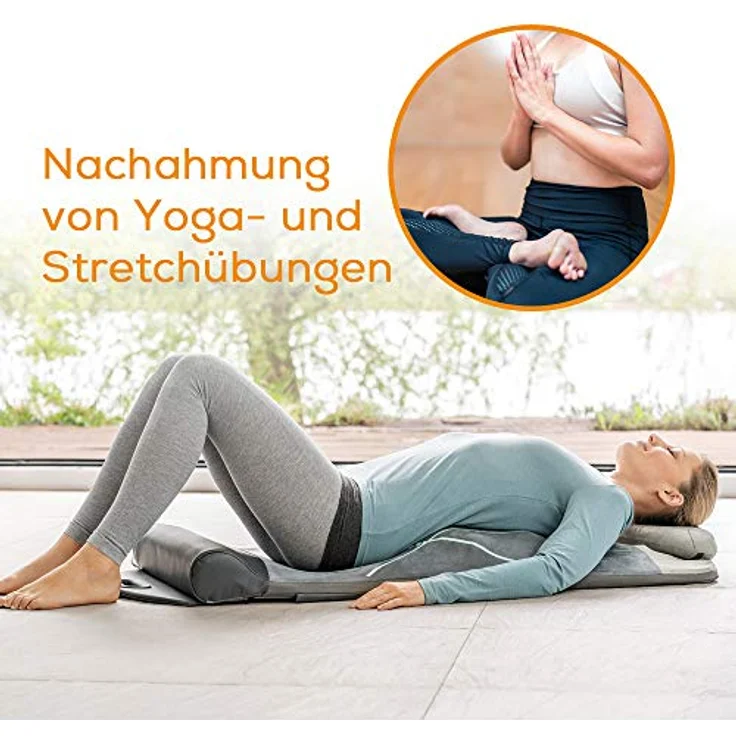Beurer MG 280 Yoga- und Stretchmatte, zur Dehnung der Muskulatur und zur Entspannung, Massagematte für Nacken, Schultern und Rücken, faltbar – Bild 3