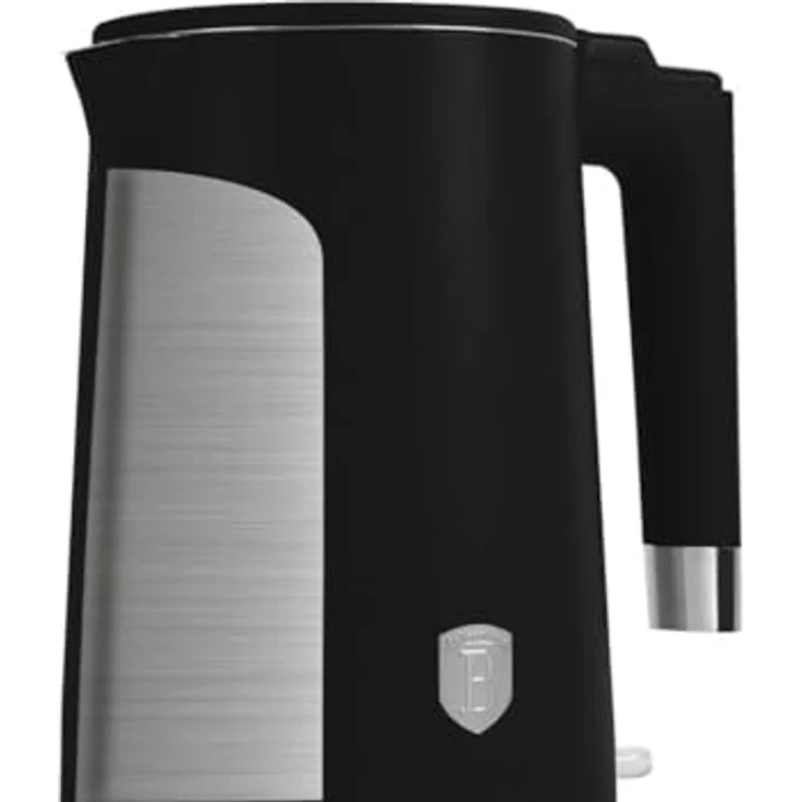 Berlinger Haus Wasserkocher BH-9049, doppelwandig, 1,7 l, Schwarz mit Edelstahl-Innenraum, 360° drehbare Basis, Trockenschutz und Kontrollleuchte – Bild 5