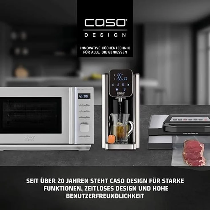 Caso Heißluftfritteuse 3186 Design AirFry DuoChef, 14 l Dual-Kammer, 2200 W, energiesparend und schnell – Bild 15