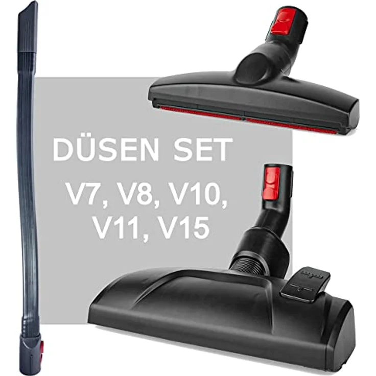 Maxorado Ersatzteile Set kompatibel mit Dyson V7 V8 V10 V11 V15 I Bodendüse + Polsterdüse + Saugpinsel I Staubsauger Bürsten Düse Fuß Düsen Ersatzteil Kit – Bild 2