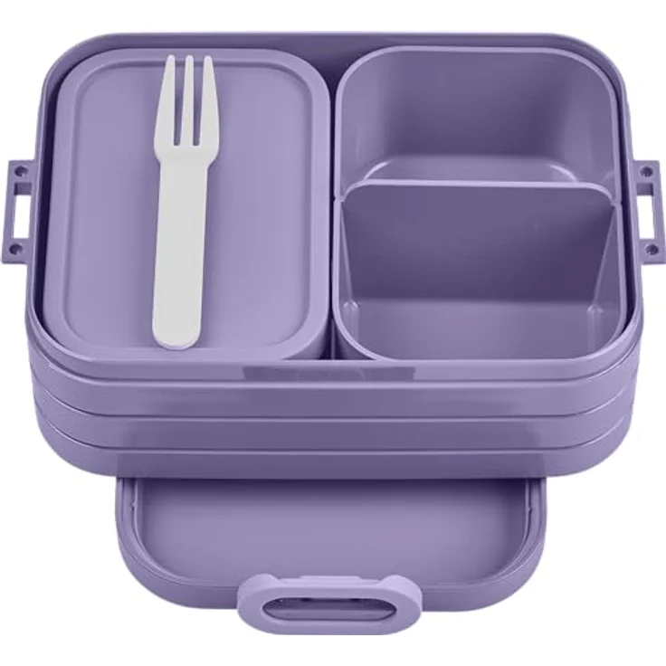 Mepal Lunchbox Bento Lunchbox Take A Break Midi - Vivid Lilac, Meal Prep Box für Sandwiches – Bild 2