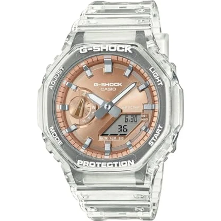 Casio ANADIGI Herrenuhr G-SHOCK mit LED-Licht und Weltzeitfunktion, schwarz – Bild 1