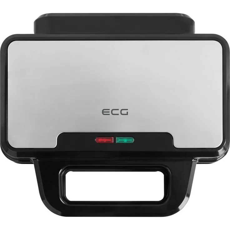 ECG S 2120 Grande Sandwichmaker, Große Sandwichmaschine mit robuster Bauweise und Anti-Haft-Beschichtung