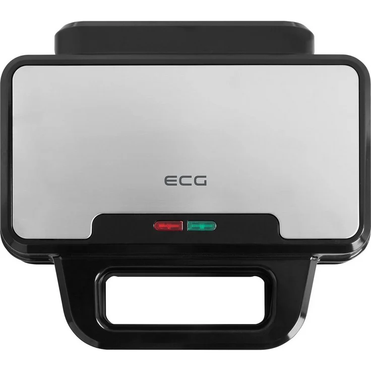 ECG S 2120 Grande Sandwichmaker, Große Sandwichmaschine mit robuster Bauweise und Anti-Haft-Beschichtung