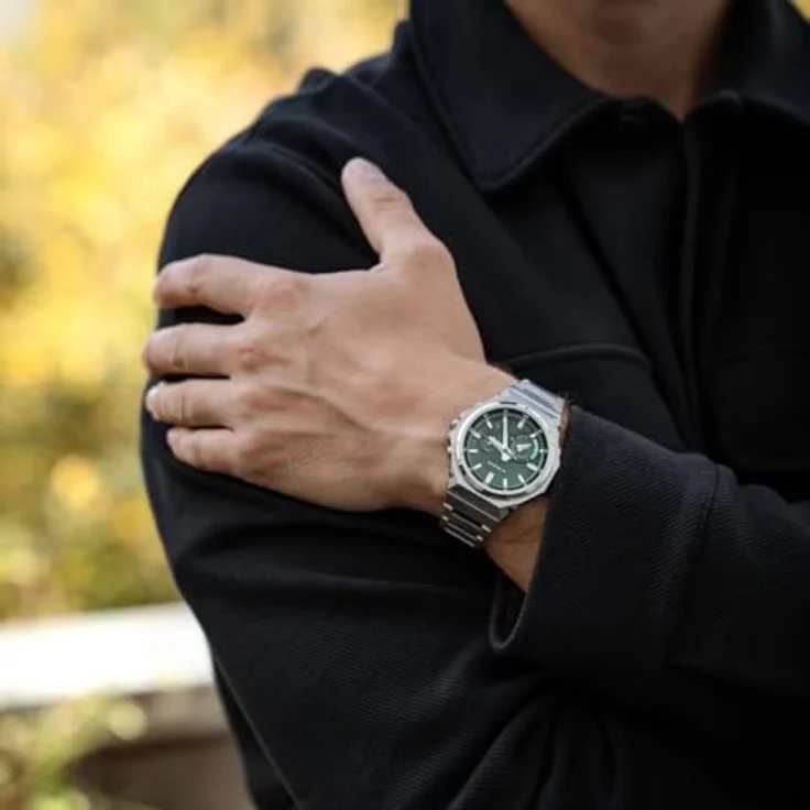 Casio G-Shock G-Steel GST-B1000D-3AER, Solar-Quarzuhr aus Edelstahl mit Bluetooth-Verbindung, silber – Bild 9