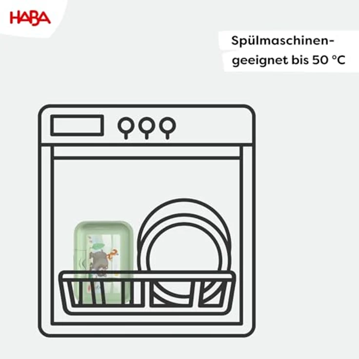 Haba Brotdose Wald, BPA-frei, spülmaschinengeeignet, 13 × 18 × 6,5 cm, kinderfreundliches Design – Bild 7
