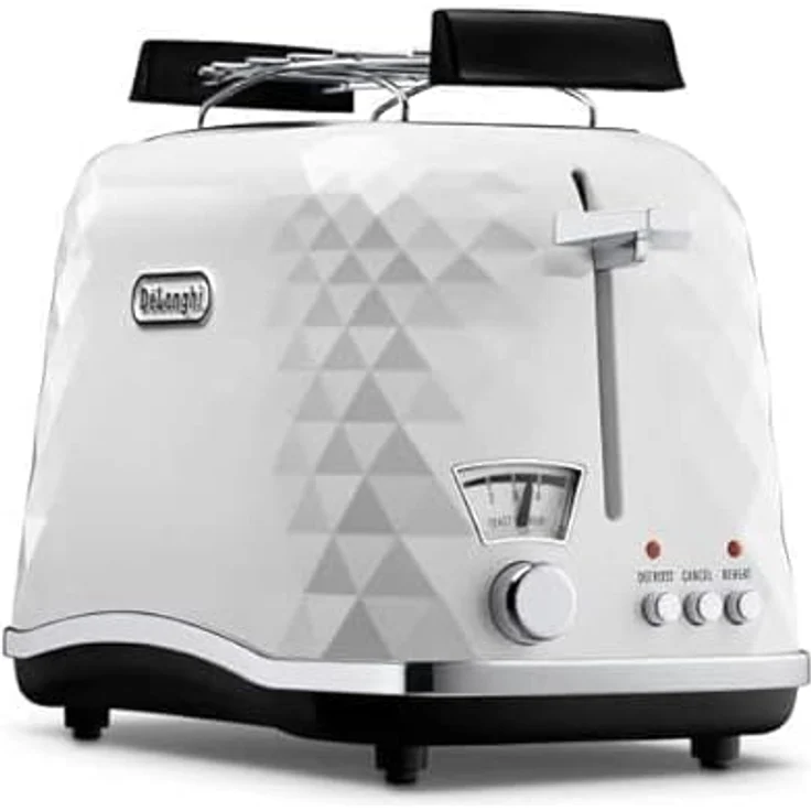 DeLonghi CTJ 2103.W Doppelschlitztoaster, 900W, 5 Bräunungsstufen, weiß – Bild 3