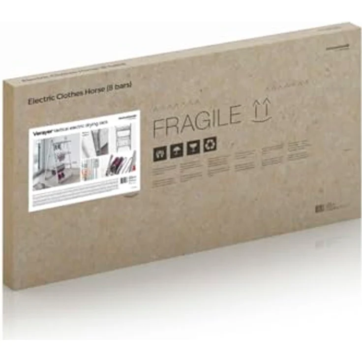 InnovaGoods Compak Zusammenklappbarer Elektrischer Wäscheständer 300W Grau (30 Stangen) – Bild 8