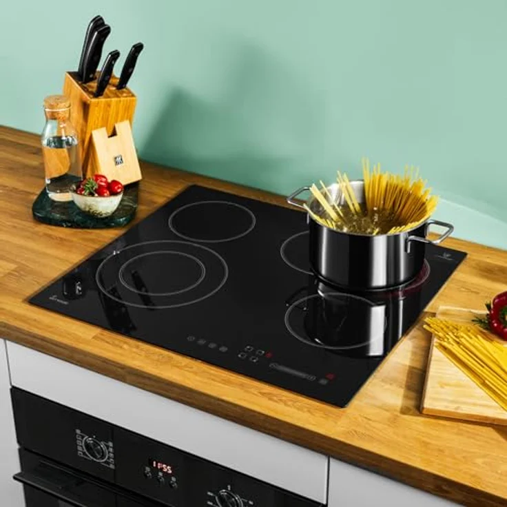 KKT KOLBE Autarkes Herdset SET8005FBCH59RL, 60cm Einbaubackofen BO8005FB und 59cm Kochfeld CH5901RL mit Heißluft, Grill, Automatik-Timer, Wärmeschutzverglasung und Kindersicherung – Bild 3