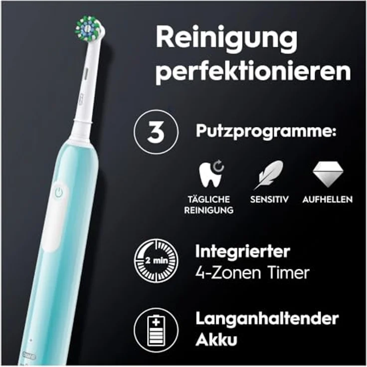 Oral-B, Elektrische Zahnbürste, PRO Series 1, mit Timer und Drucksensor – Bild 3