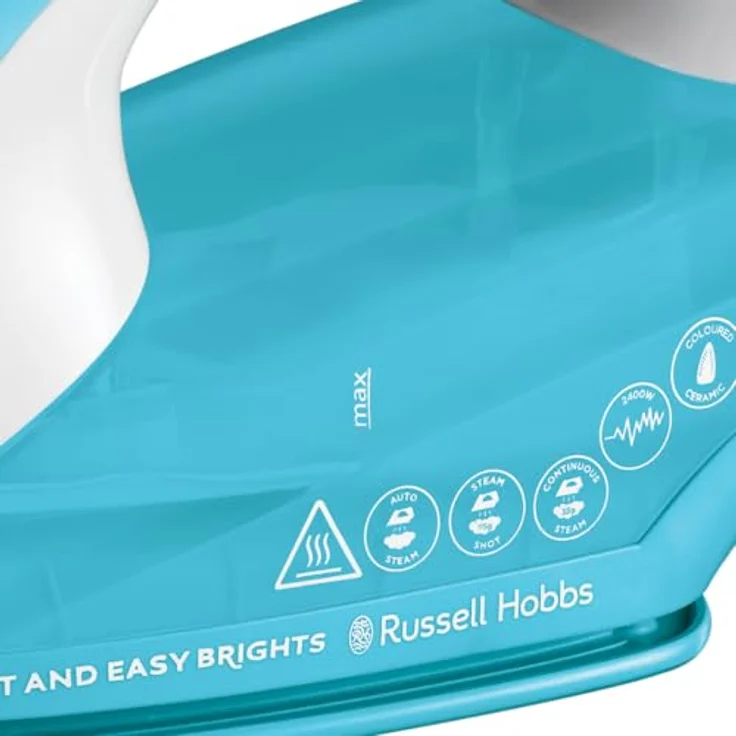 RUSSELL HOBBS Dampfbügeleisen 26482-56 Light and Easy Brights Aqua, 2400 W - Leichtes Bügeln mit kraftsparender Keramiksohle - Preisvergleich – Bild 5