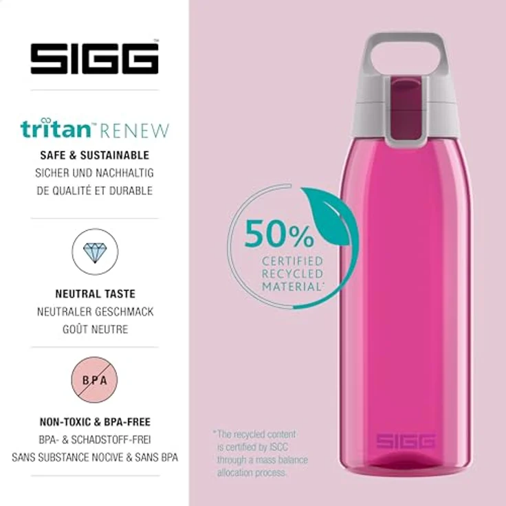 SIGG Trinkflasche TOTAL COLOR Berry 1L, beere – Bild 4