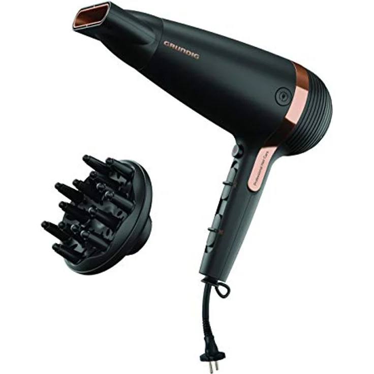GRUNDIG Haartrockner mit einziehbarem Kabel NaturaShine Haartrockner 1 Stk – Bild 3