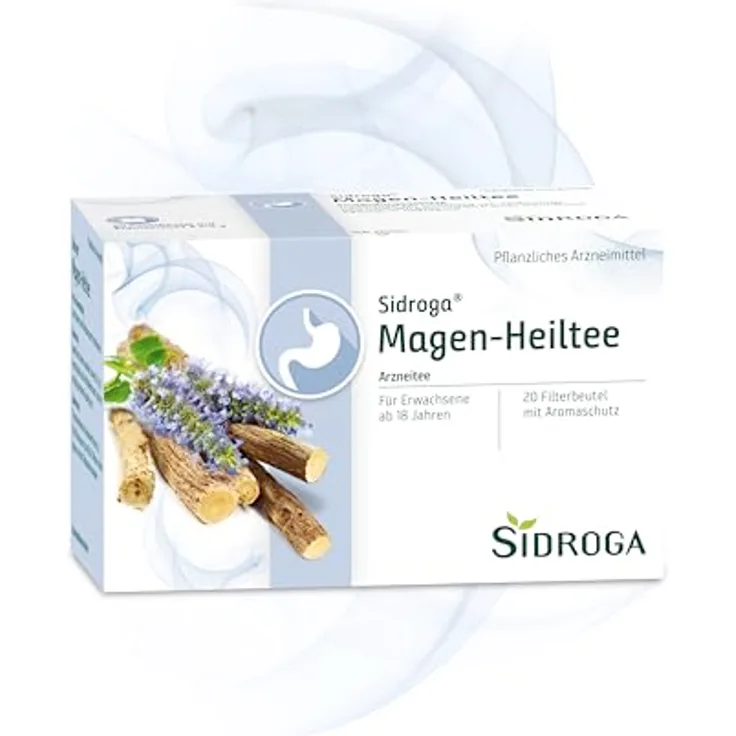 Sidroga Magen-Heiltee, Filterbeutel 20x2,25 g, zur Linderung entzündlicher Erkrankungen im Magen-Darm-Bereich