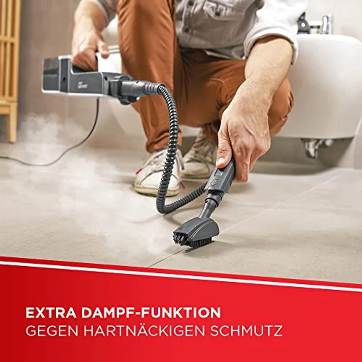 Polti SV650_Style Upright Dampfreiniger, rot-weiß – Bild 4