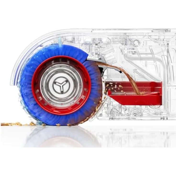 Dyson 432030-01 CLEAN+WASH HYGIENE, Akkubetrieb Nass- und Trockenreiniger mit selbstreinigender Mikrofaserwalze, flaches Design für niedrige Möbel – Bild 3