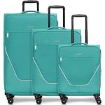 Stratic taska Koffer Set | Koffer & Trolley Weichgepäck - Handgepäck Koffer mit 4 Rollen Einer Dehnfalte, Kreuzpackgurt, arretierbarer Griff und Zahlenschloss | 38-41L / 69-74L / 108-118L