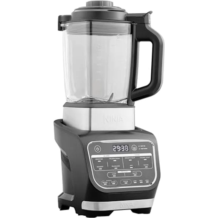 Ninja HB150EU Soup Maker & Blender Suppenbereiter, Stainless Steel Blades-Thermo Resistant Glass Jug-Plastic, Black – Bild 2