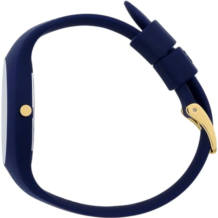 ICE-WATCH Watch 024524, Armbanduhr mit blauem Silikonband und goldenen Elementen, wasserdicht bis 10 bar, 37 mm Gehäusedurchmesser – Bild 3