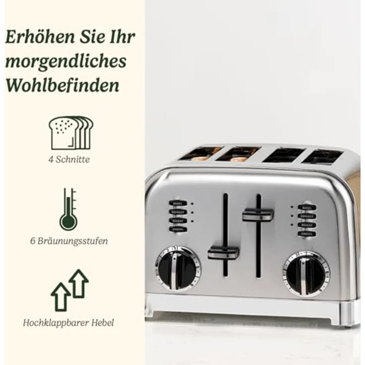 Cuisinart CPT180E 4-Schlitz-Toaster American Style – Bild 2