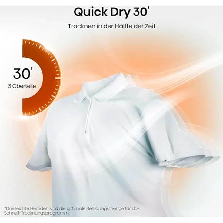 Hisense DHQE800BW2 Kondensationswäschetrockner, 8 kg Fassungsvermögen, Energieeffizienzklasse D, Hygiene- und Fein-Programme, Tür-Anschlag rechts – Bild 14