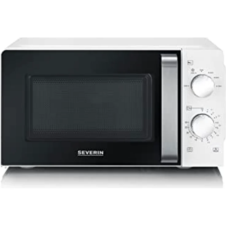 Severin MW 7887 Mikrowelle, Standgerät, 17 Liter Garraum, Drehregler, weiß – Bild 6