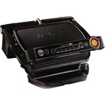 Tefal Tischgrill elektrischer Kontaktgrill OPTIGRILL+ GC712834XL, Schwarz, 900 Watt, Modern