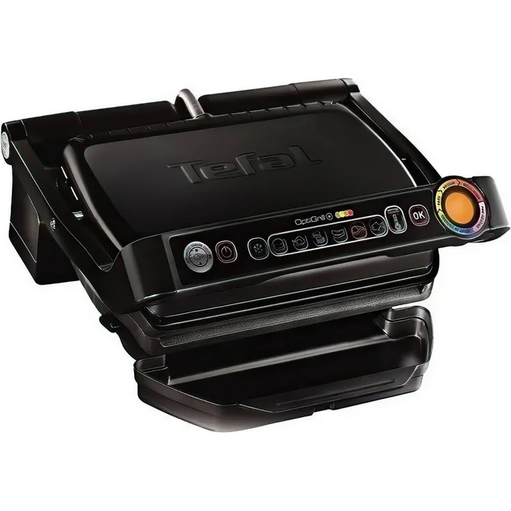 Tefal Tischgrill elektrischer Kontaktgrill OPTIGRILL+ GC712834XL, Schwarz, 900 Watt, Modern