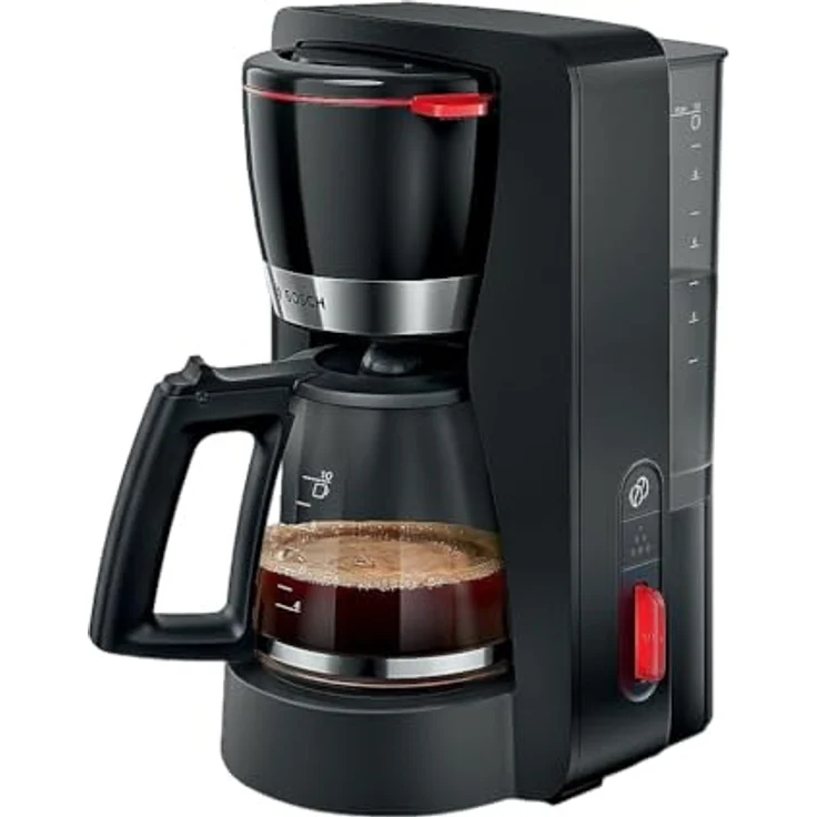 BOSCH Filterkaffeemaschine Elektrische Kaffeemaschine BOSCH TKA4M233 1200 W, Schwarz, 15 Tassen – Bild 1