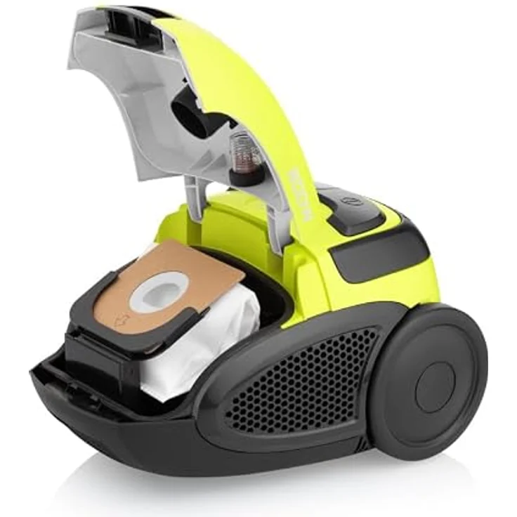 HYUNDAI ELECTRONICS Staubsauger mit Beutel VC068G I 800 W I 2l Volumen I Grün – Bild 5
