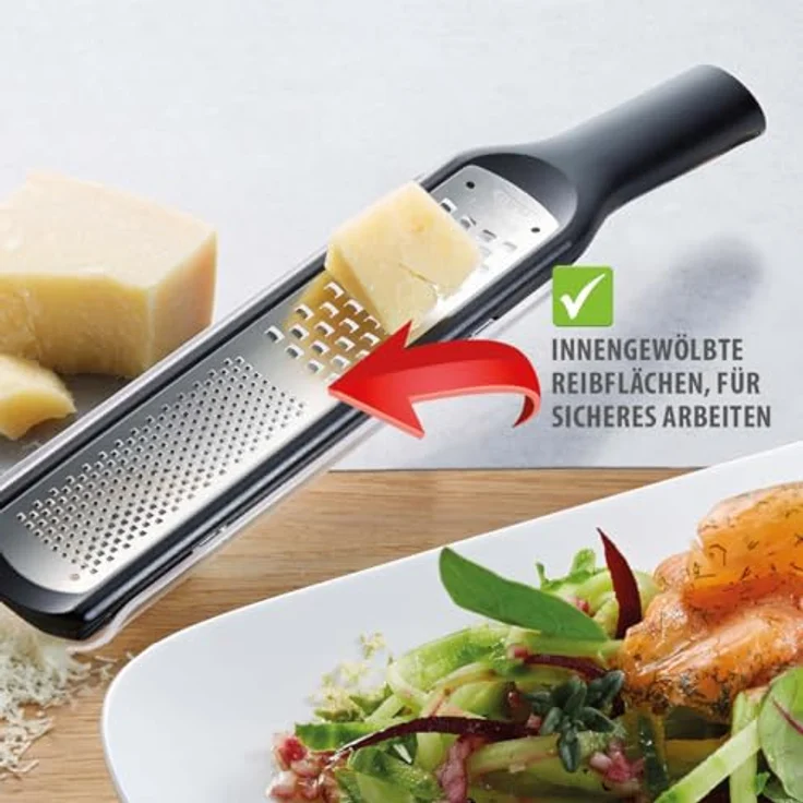 Gefu Fein- und Grobreibe schwarz, RAFINO, spülmaschinengeeignet – Bild 6