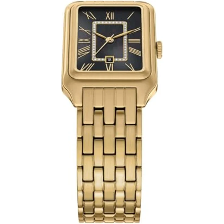 FOSSIL Damen Analog Quarz Uhr ES5417, zweifarbiges Edelstahlarmband, 26 mm Gehäuse, kratzfestes Mineralglas, wasserdicht bis 50 m – Bild 4