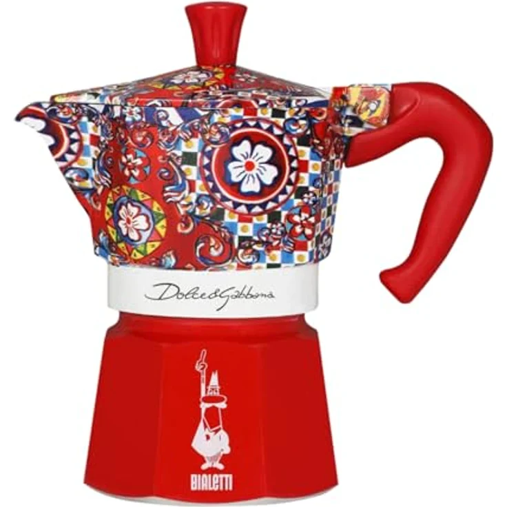 BIALETTI Espressokocher Bialetti Moka Express D&G, Aluminium für 6 Tassen, silberfarben, induktionsgeeignet – Bild 2