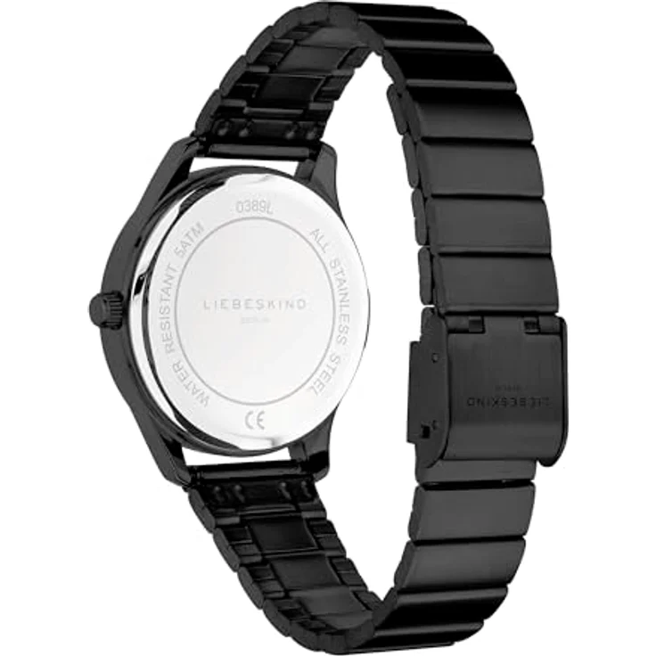 Liebeskind Berlin Armbanduhr LT-0389-MQ IP Black, Edelstahlgehäuse, hochwertiges Edelstahlband, Wasserdicht bis 5 bar – Bild 4