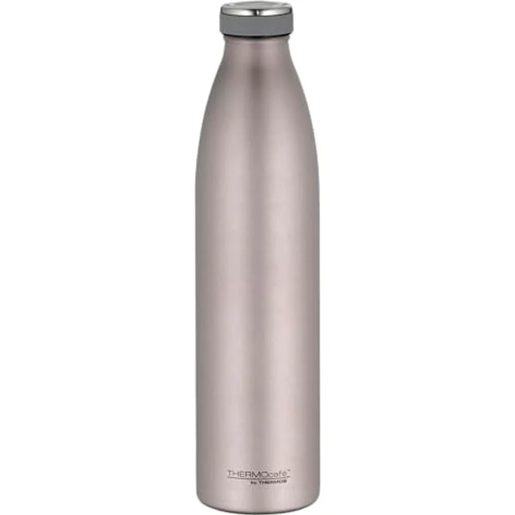 THERMOcafé by THERMOS TC BOTTLE rose mat, 1,00l Isolierflasche aus Edelstahl, kohlensäurefest, 12h heiß & 24h kalt, auslaufsicher, für Schule & Unterwegs – Bild 1