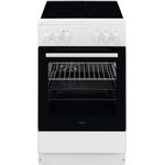 AEG CCB54091BW Standherd mit Glaskeramikkochfeld, 50 cm breit, 57 L, 8 Beheizungsarten, weiß
