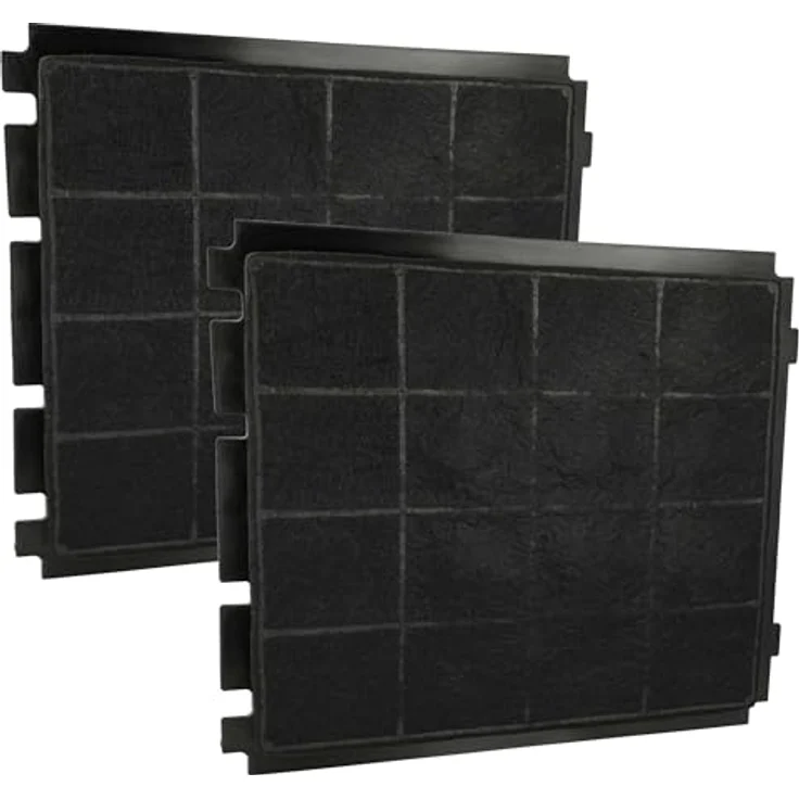 vhbw 2x Aktivkohlefilter kompatibel mit Airforce LUNA 875670, 875705, 875700 Dunstabzugshaube, Schwarz – Bild 1