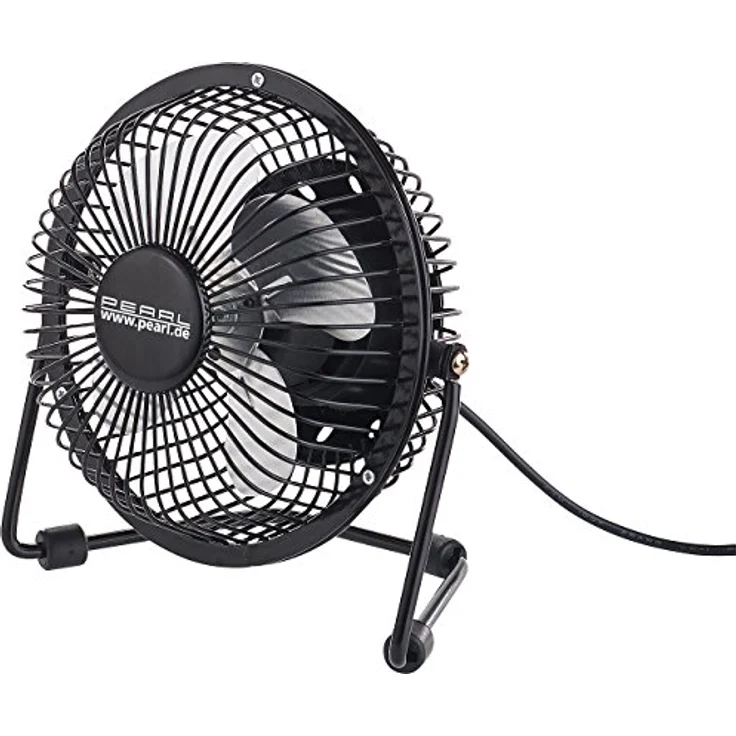Mini-USB-Tischventilator, Vollmetall, neigbar um 360Grad , 2,5 W, Durchmesser 15 cm – Bild 4