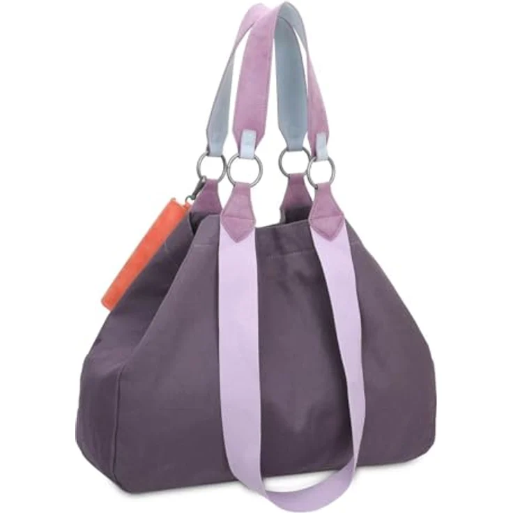Fritzi aus Preußen Izzy Canvas Shopper Tasche 45 cm, 100% Baumwolle, lila – Bild 2