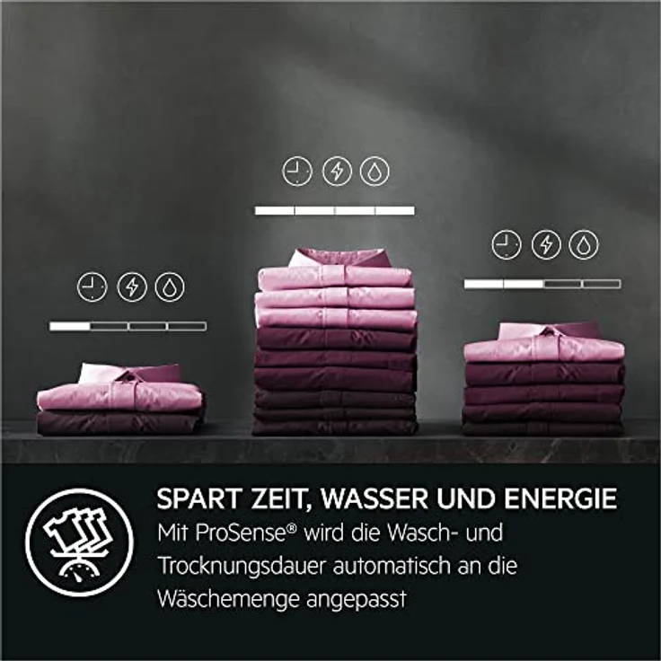 AEG LWK6A50680 Waschtrockner Serie 6000 / Wash2Dry mit 5 Kombi-Programmen / 8 kg Waschen / 4 kg Trocknen / Mengenautomatik / 1600 U/min / Weiß – Bild 4