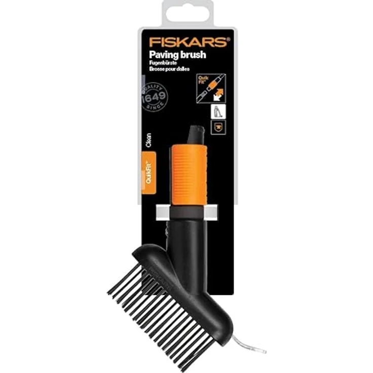 Fiskars QuikFit Fugenbürste 1000657, Stahlborsten zur effektiven Reinigung von Fugen und Mauerkanten, leicht und stabil aus glasfaserverstärktem Kunststoff – Bild 7