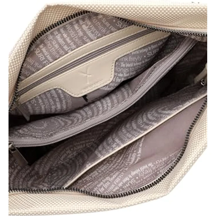SURI FREY Umhängetasche Crossover Bag, Ecru (creme), praktische Größe, stufenlos verstellbarer Schulterriemen – Bild 7