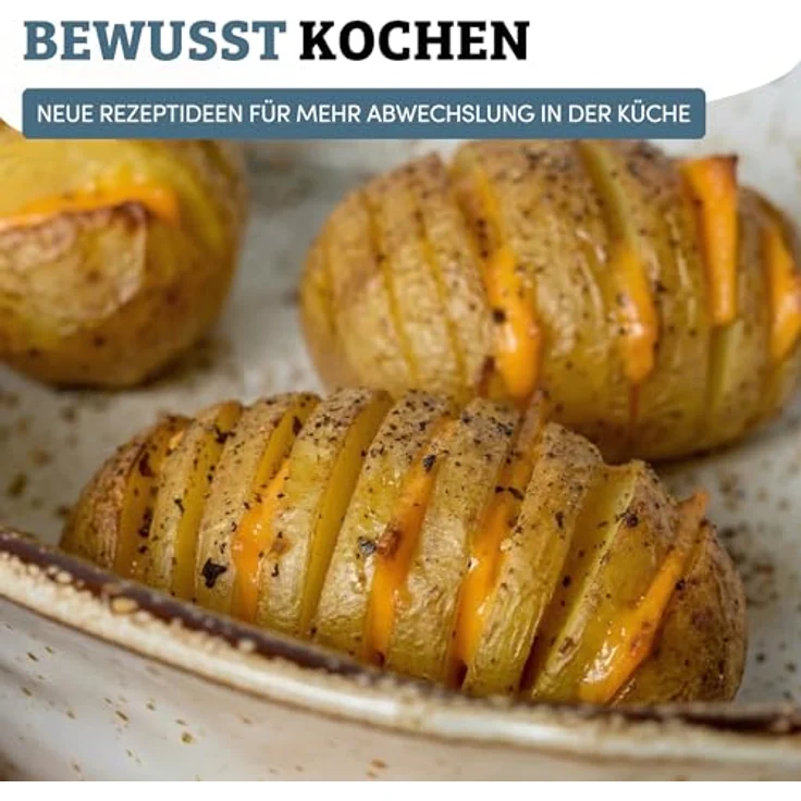 WESTMARK Fächerkartoffelschneider, Allesschneider für gleichmäßige Fächerform, geeignet für Kartoffeln bis 10 cm Länge, stabil und präzise – Bild 7
