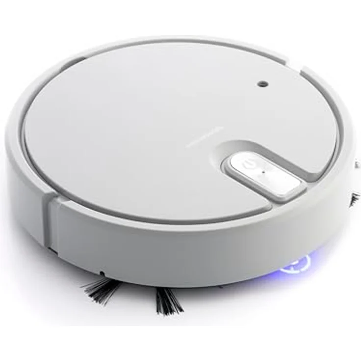 InnovaGoods Multifunktionaler wiederaufladbarer Staubsaugerroboter 5 in 1 Varob, Grau - Kompakt, leise, Desinfektions-UV-Licht, Luftbefeuchter, Aroma-Diffusor – Bild 4